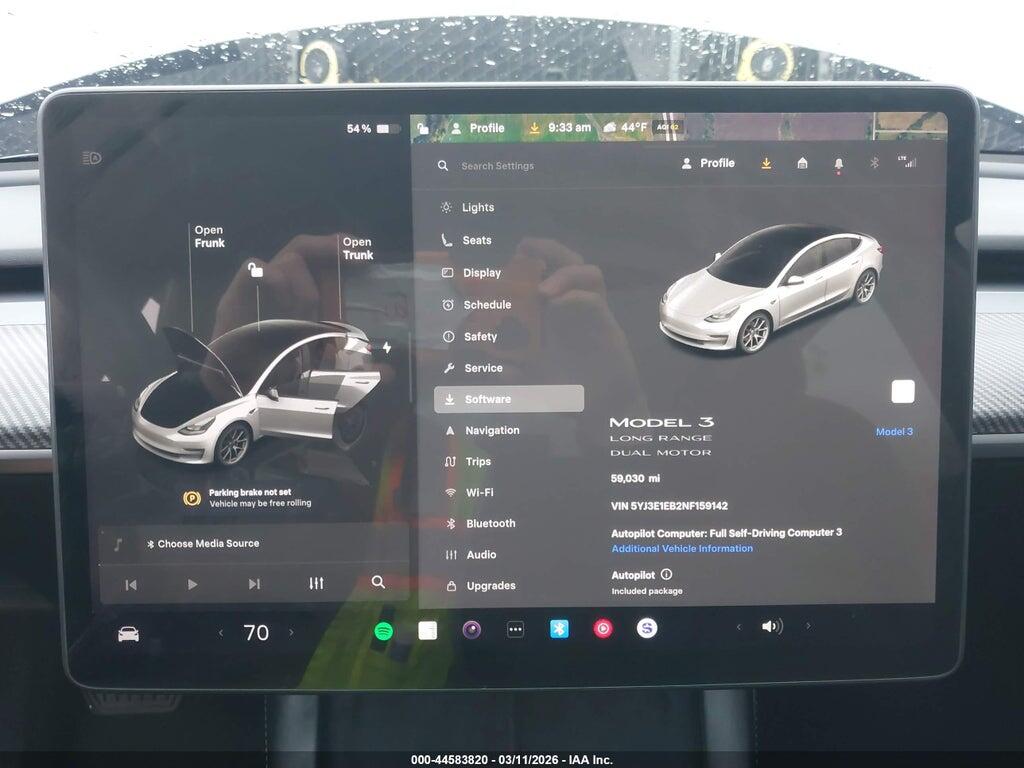 5YJ3E1EB2NF159142 2022 TESLA MODEL 3 photo no. 7