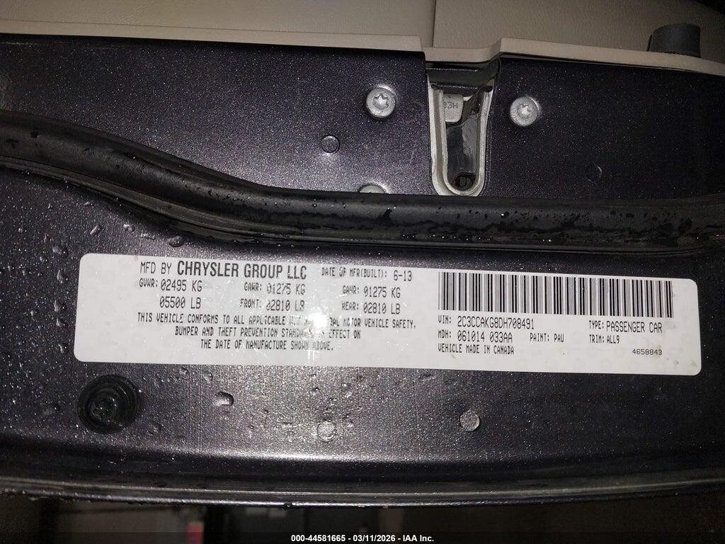 2C3CCAKG8DH708491 2013 CHRYSLER 300C photo no. 9