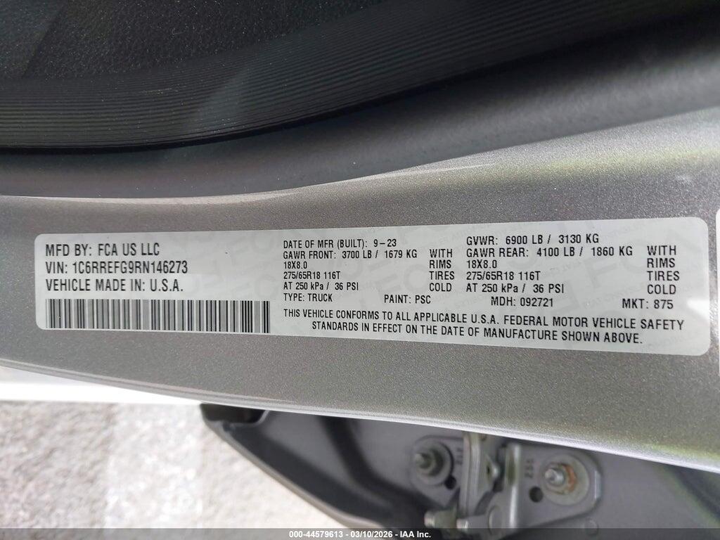 1C6RREFG9RN146273 2024 RAM 1500 photo no. 9