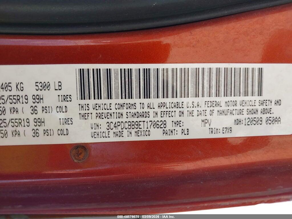 3C4PDCBB9ET170628 2014 DODGE JOURNEY photo no. 9