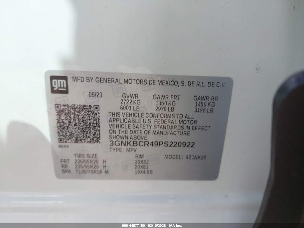 3GNKBCR49PS220922 2023 CHEVROLET BLAZER photo no. 9