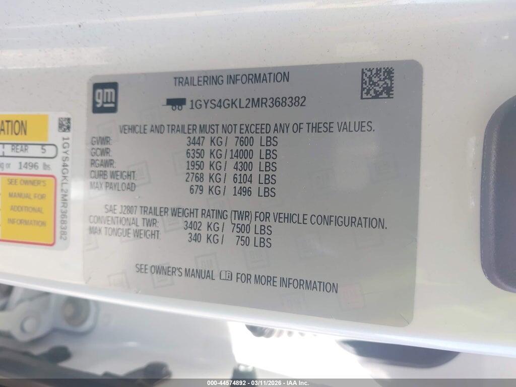 1GYS4GKL2MR368382 2021 CADILLAC ESCALADE photo no. 9