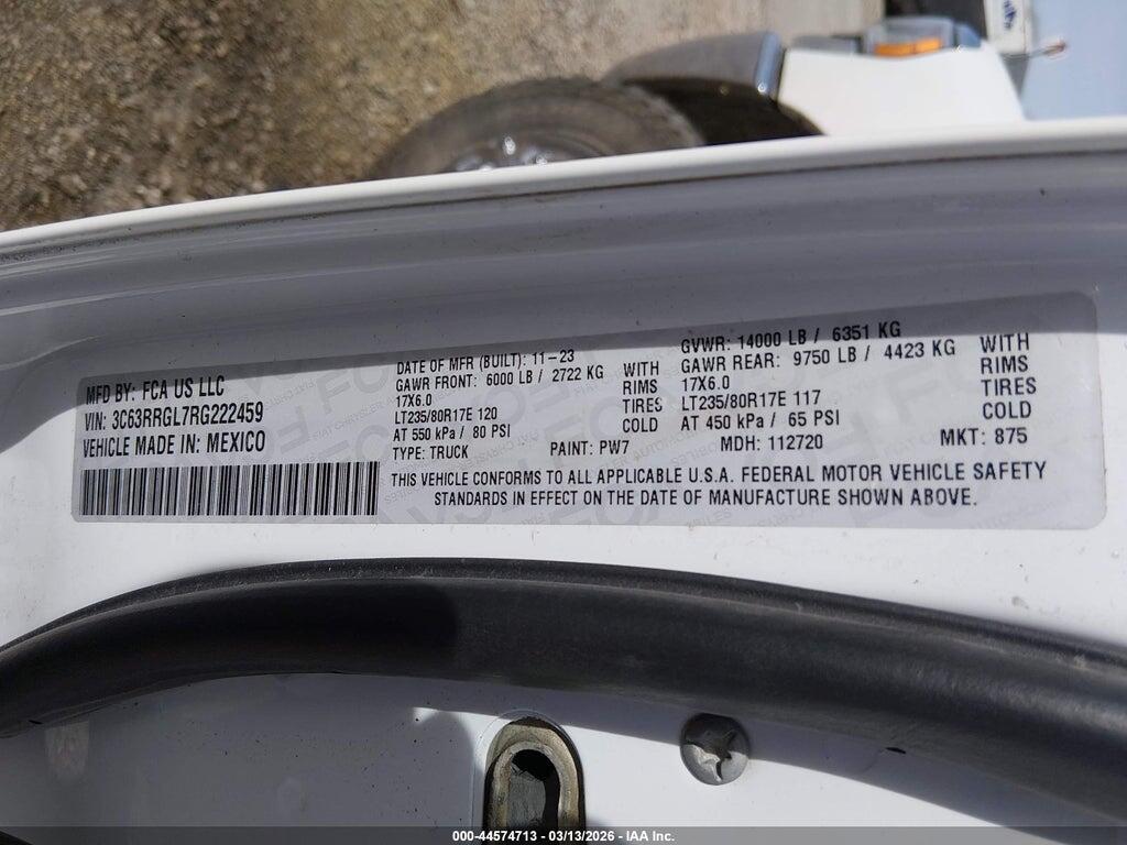 3C63RRGL7RG222459 2024 RAM 3500 photo no. 9
