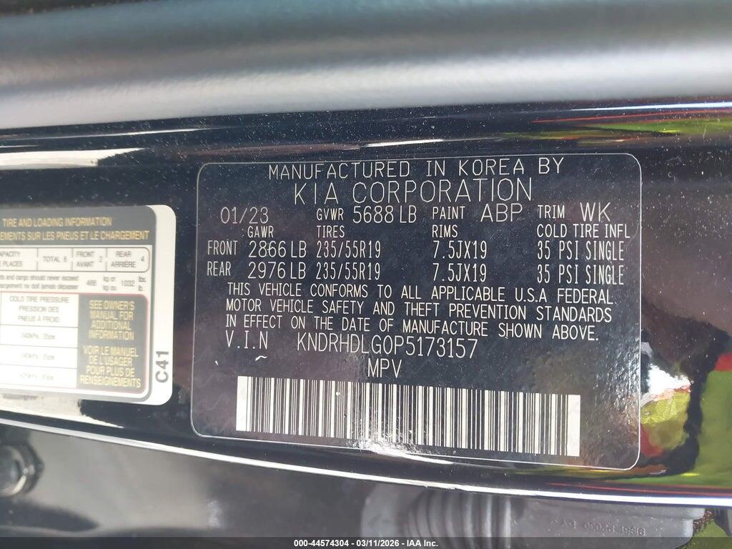 KNDRHDLG0P5173157 2023 KIA SORENTO HYBRID photo no. 9