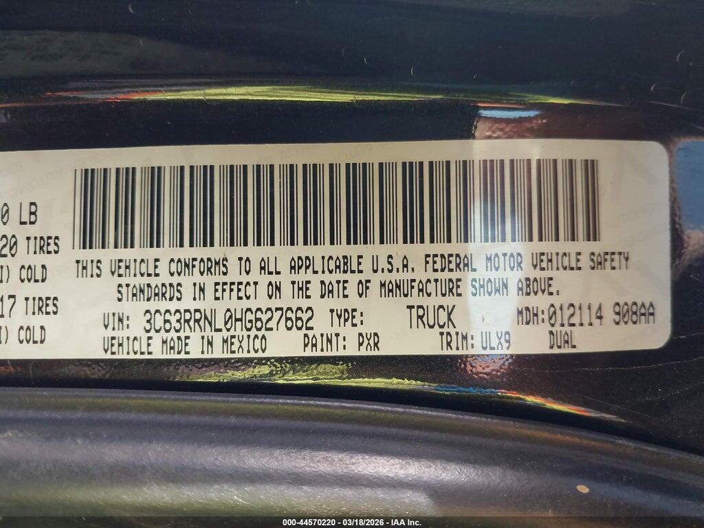 3C63RRNL0HG627662 2017 RAM 3500 photo no. 8