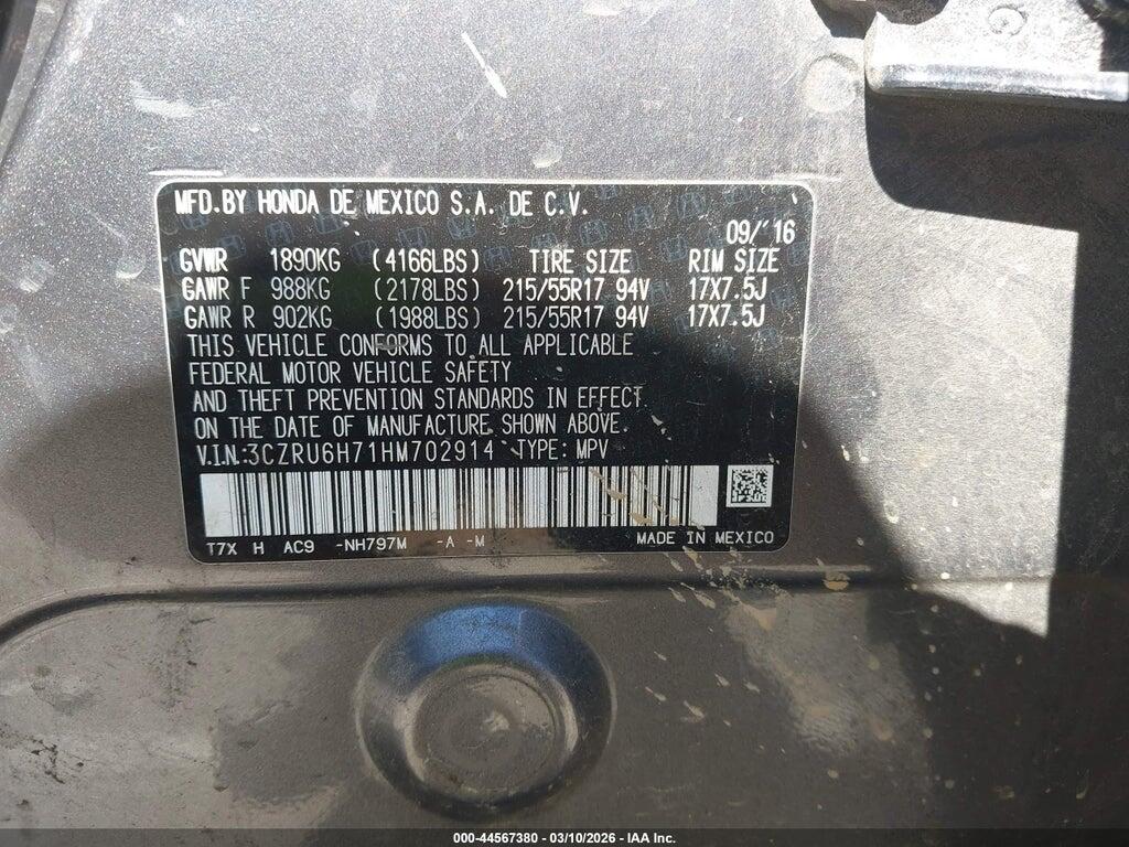 3CZRU6H71HM702914 2017 HONDA HR-V photo no. 9