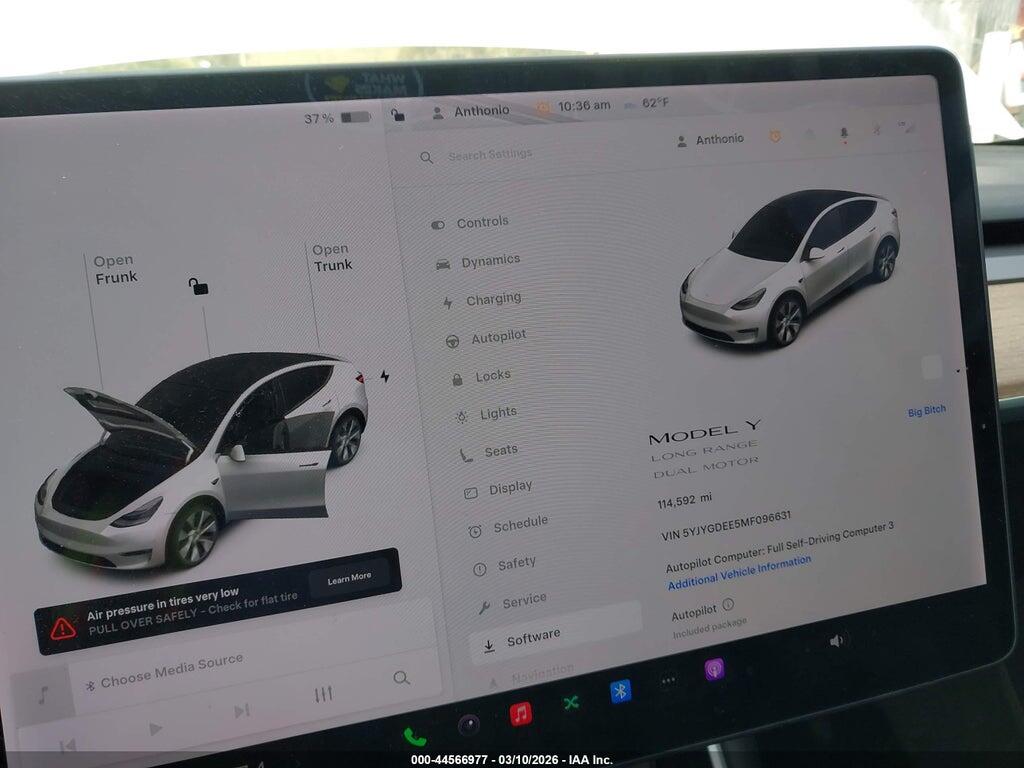 5YJYGDEE5MF096631 2021 TESLA MODEL Y photo no. 7