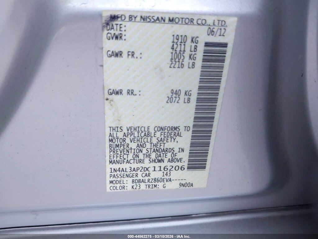 1N4AL3AP2DC116206 2013 NISSAN ALTIMA photo no. 9