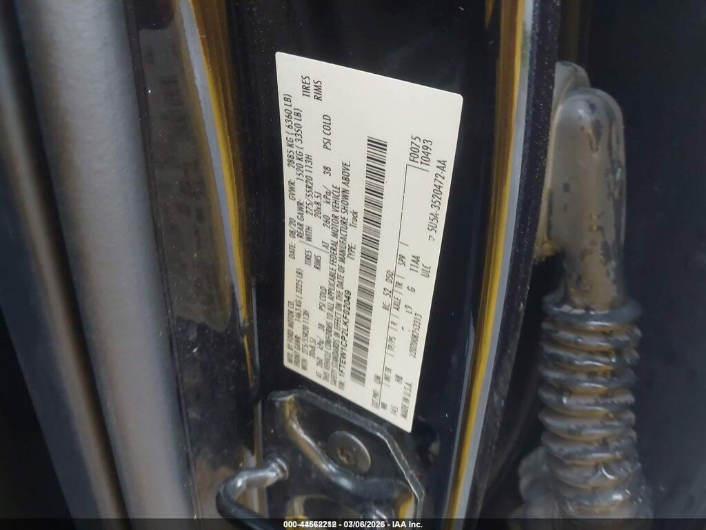 1FTEW1CP2LKF02049 2020 FORD F-150 photo no. 9