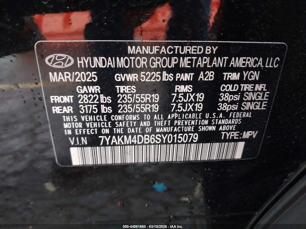 7YAKM4DB6SY015079 2025 HYUNDAI IONIQ 5 photo no. 9