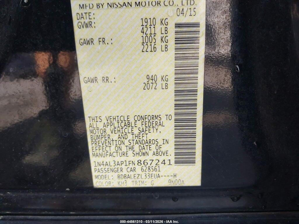 1N4AL3AP1FN867241 2015 NISSAN ALTIMA photo no. 9