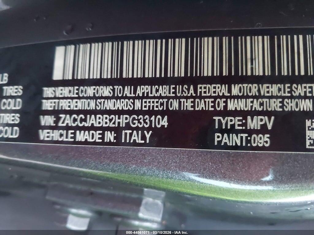 ZACCJABB2HPG33104 2017 JEEP RENEGADE photo no. 9