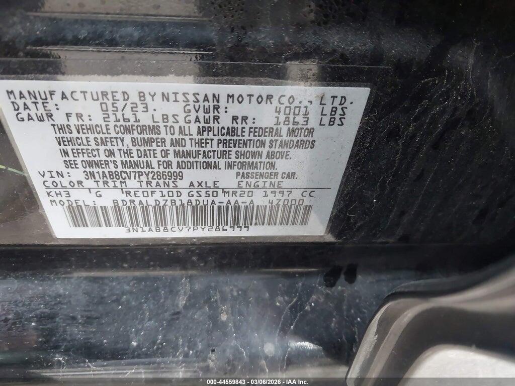 3N1AB8CV7PY286999 2023 NISSAN SENTRA photo no. 9