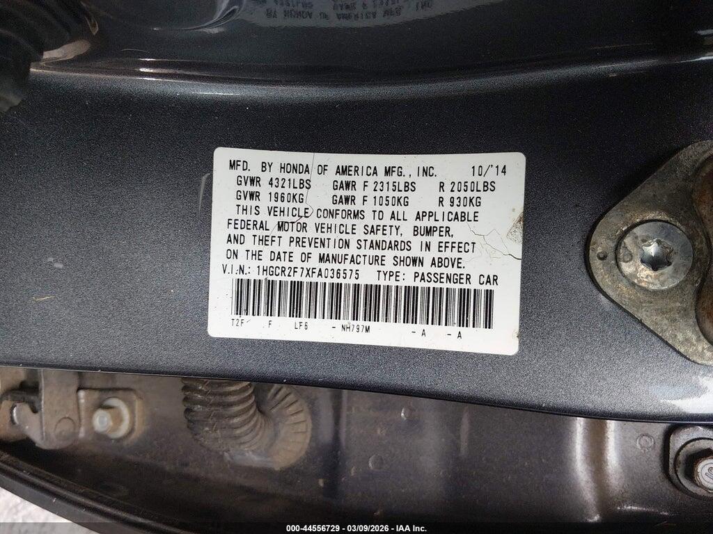 1HGCR2F7XFA036575 2015 HONDA ACCORD photo no. 9