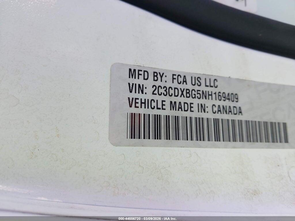 2C3CDXBG5NH169409 2022 DODGE CHARGER photo no. 9