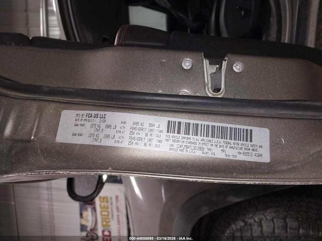 1C4PJMBX7LD612920 2020 JEEP CHEROKEE photo no. 9