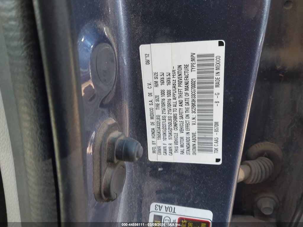 3CZRM3H33CG700021 2012 HONDA CR-V photo no. 9