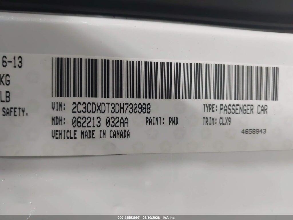 2C3CDXDT3DH730988 2013 DODGE CHARGER photo no. 9
