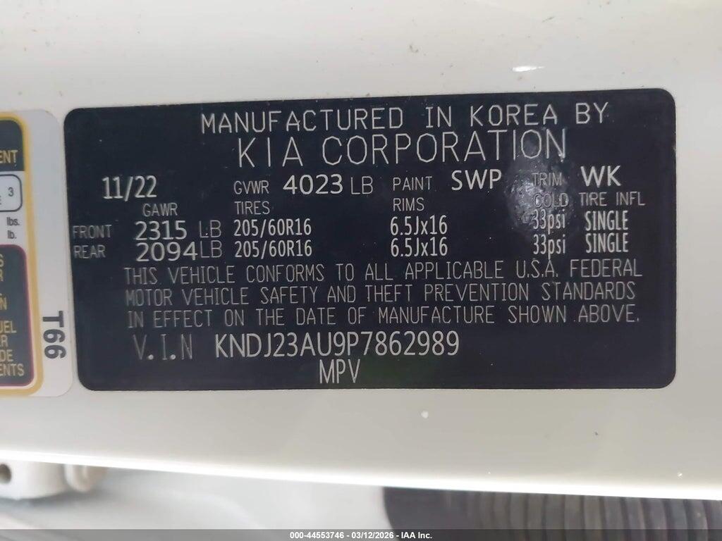 KNDJ23AU9P7862989 2023 KIA SOUL photo no. 9