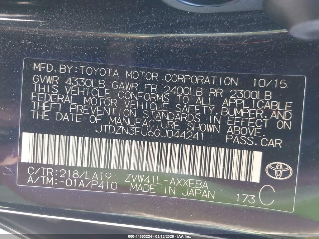 JTDZN3EU6GJ044241 2016 TOYOTA PRIUS V photo no. 9