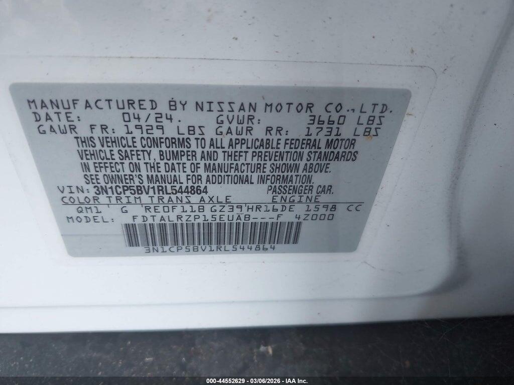 3N1CP5BV1RL544864 2024 NISSAN KICKS photo no. 9