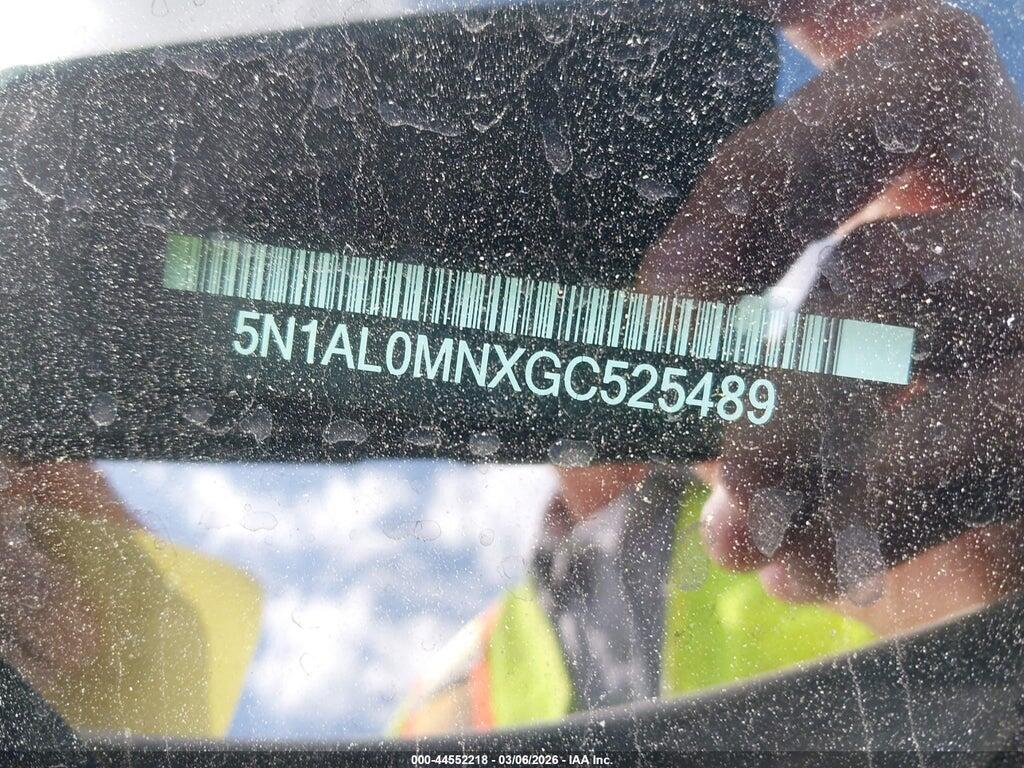 5N1AL0MNXGC525489 2016 INFINITI QX60 photo no. 9