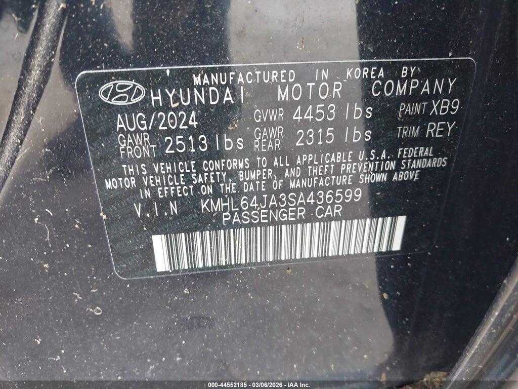 KMHL64JA3SA436599 2025 HYUNDAI SONATA photo no. 9