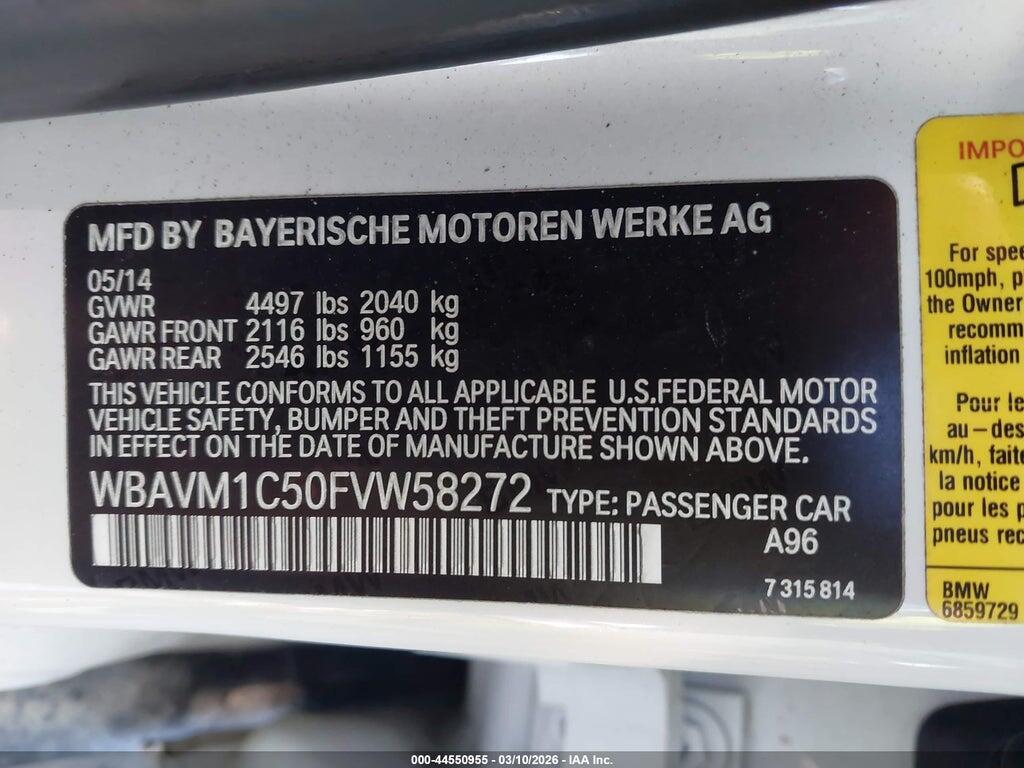 WBAVM1C50FVW58272 2015 BMW X1 photo no. 9