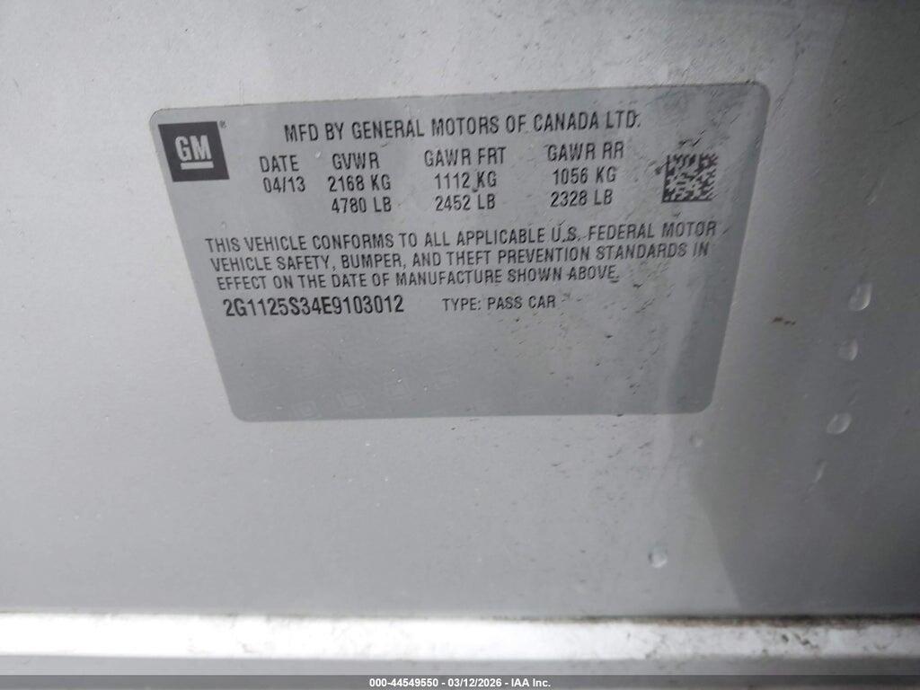 2G1125S34E9103012 2014 CHEVROLET IMPALA photo no. 9