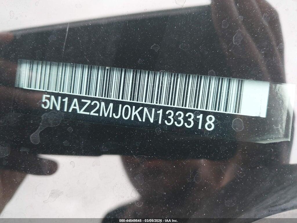 5N1AZ2MJ0KN133318 2019 NISSAN MURANO photo no. 9