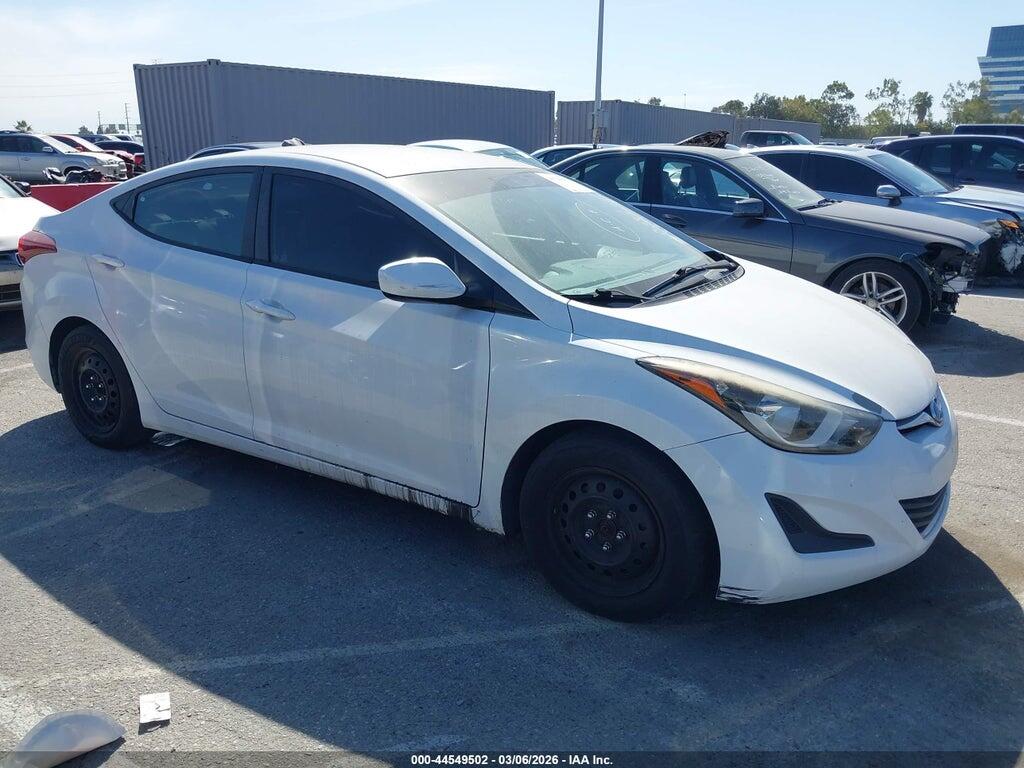 5NPDH4AE4GH744810 2016 HYUNDAI ELANTRA photo no. 1