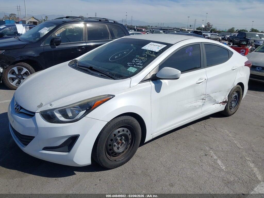 5NPDH4AE4GH744810 2016 HYUNDAI ELANTRA photo no. 2