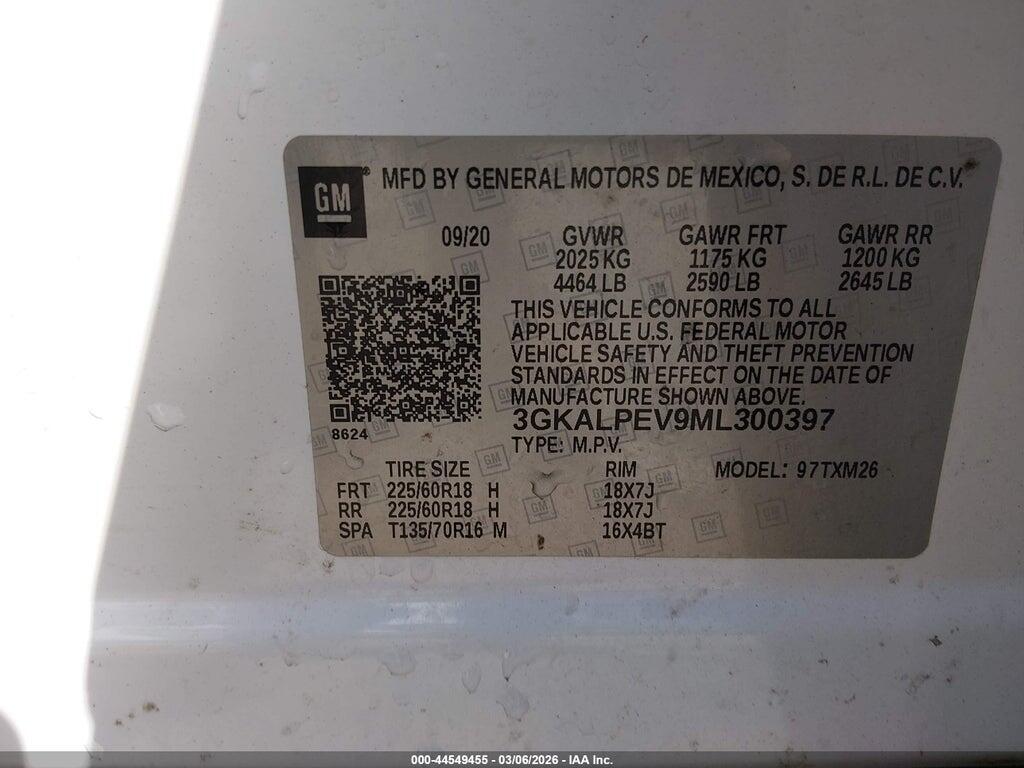 3GKALPEV9ML300397 2021 GMC TERRAIN photo no. 9