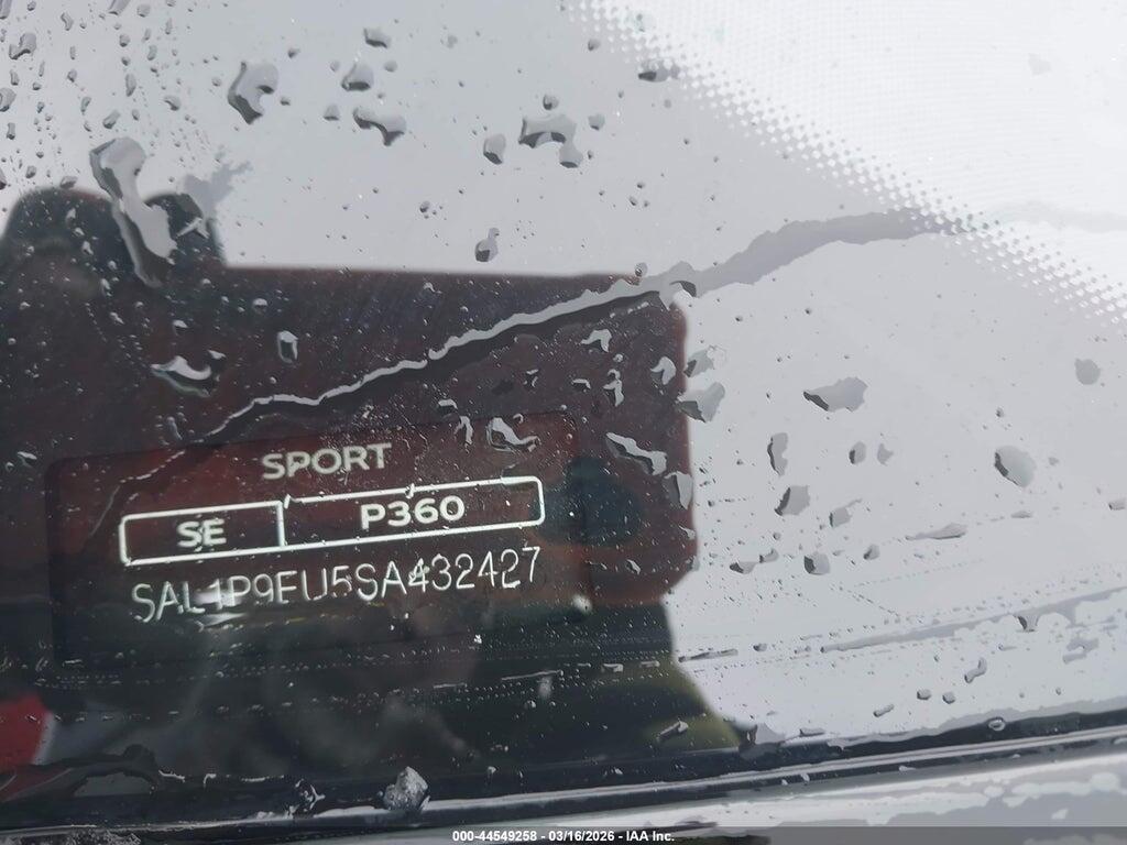 SAL1P9EU5SA432427 2025 LAND ROVER RANGE ROVER SPORT photo no. 9