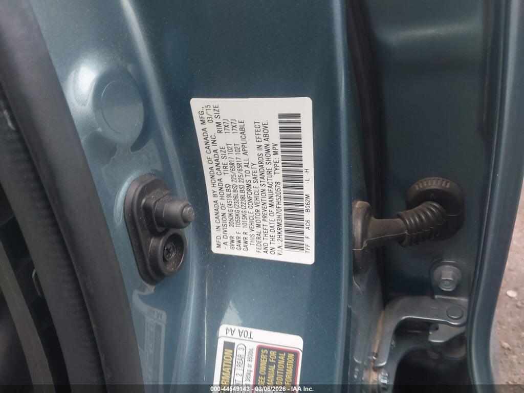 2HKRM3H70FH520578 2015 HONDA CR-V photo no. 9