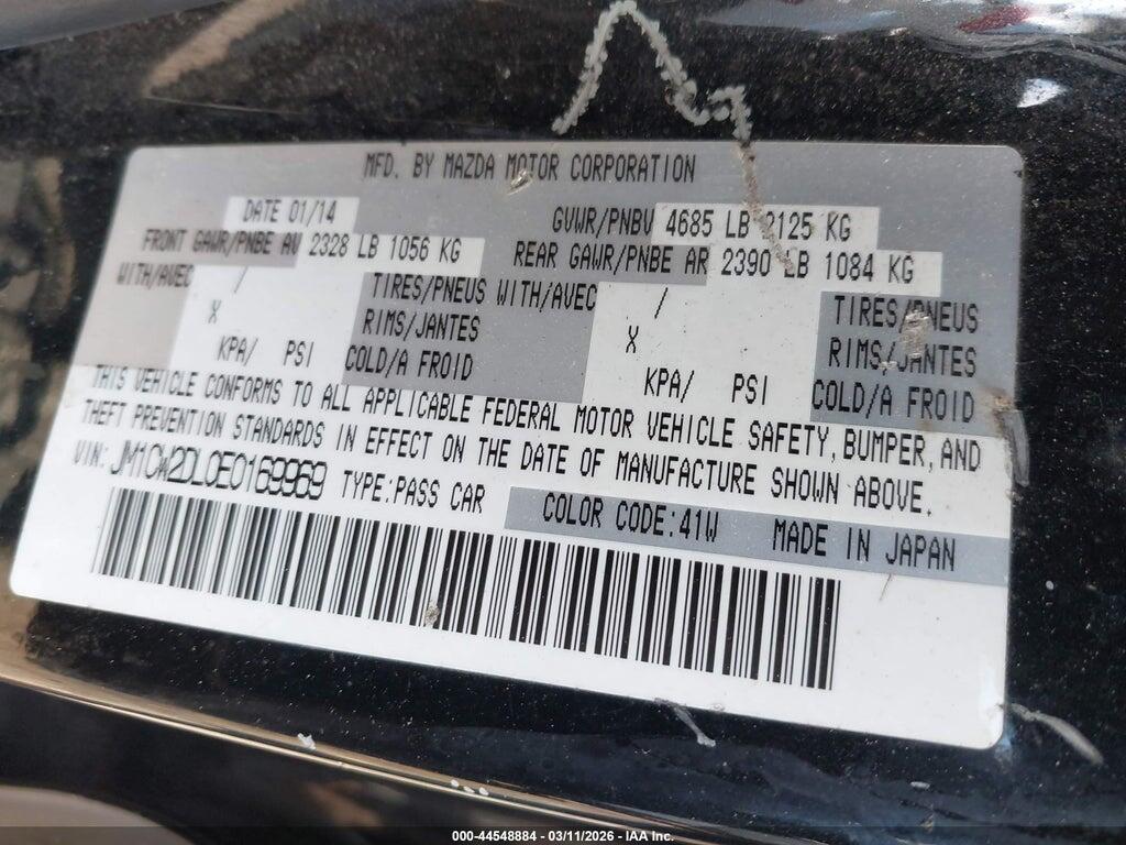 JM1CW2DL0E0169969 2014 MAZDA MAZDA5 photo no. 9