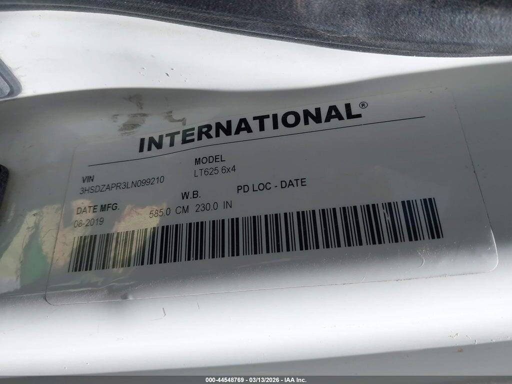3HSDZAPR3LN099210 2020 INTERNATIONAL LT photo no. 8