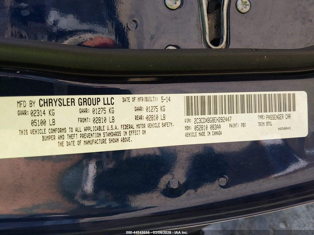 2C3CDXBG8EH282447 2014 DODGE CHARGER photo no. 9