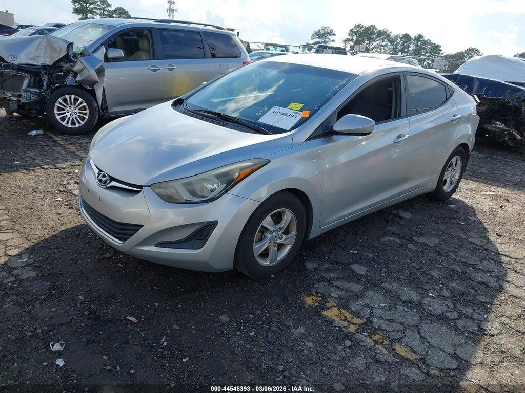 5NPDH4AEXEH516792 2014 HYUNDAI ELANTRA photo no. 2