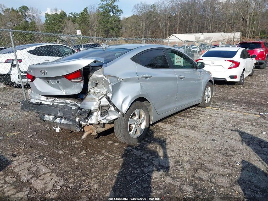 5NPDH4AEXEH516792 2014 HYUNDAI ELANTRA photo no. 4