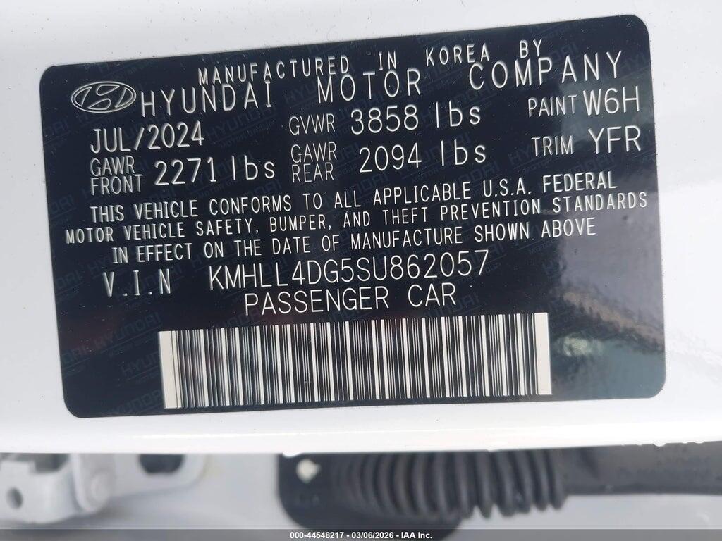 KMHLL4DG5SU862057 2025 HYUNDAI ELANTRA photo no. 9