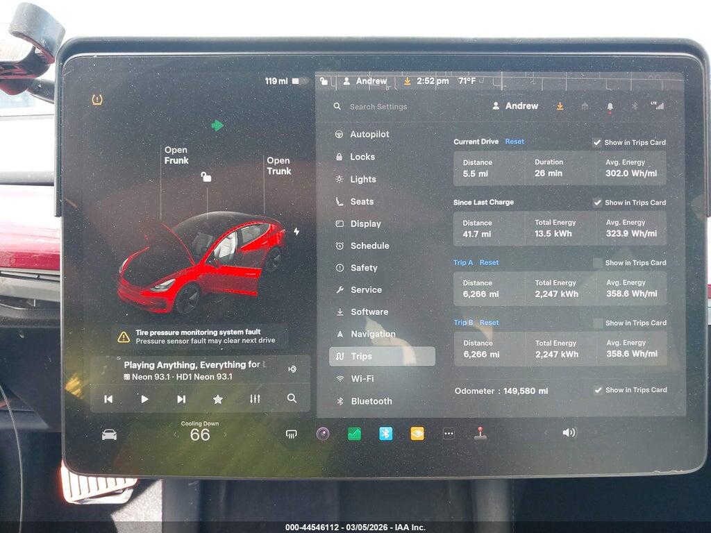 5YJ3E1EC3NF125302 2022 TESLA MODEL 3 photo no. 7