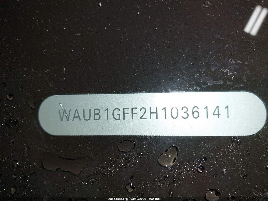 WAUB1GFF2H1036141 2017 AUDI S3 photo no. 9