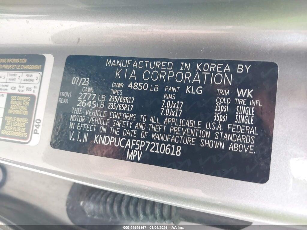 KNDPUCAF5P7210618 2023 KIA SPORTAGE photo no. 9