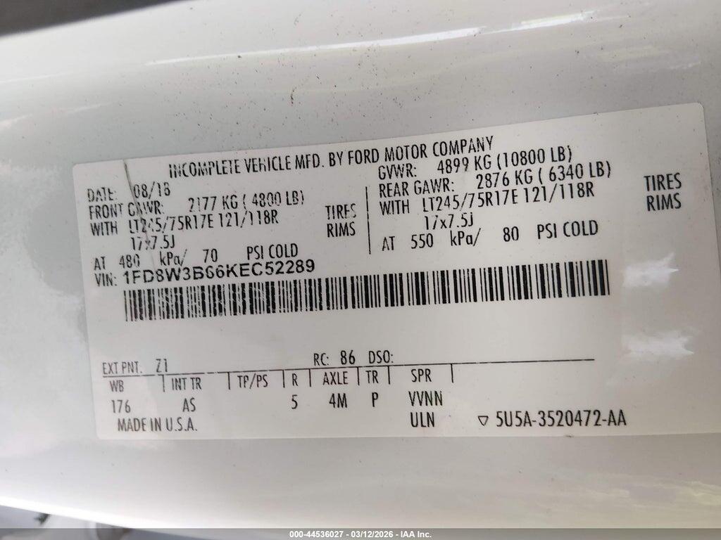 1FD8W3B66KEC52289 2019 FORD F-350 photo no. 8