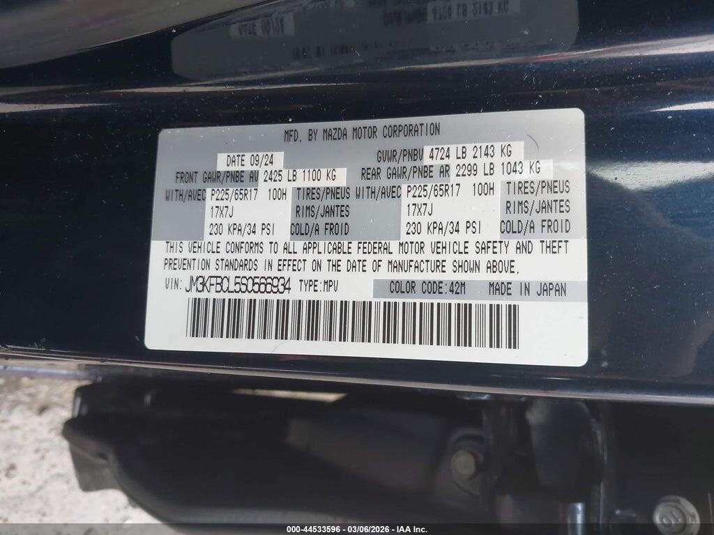 JM3KFBCL5S0566934 2025 MAZDA CX-5 photo no. 9