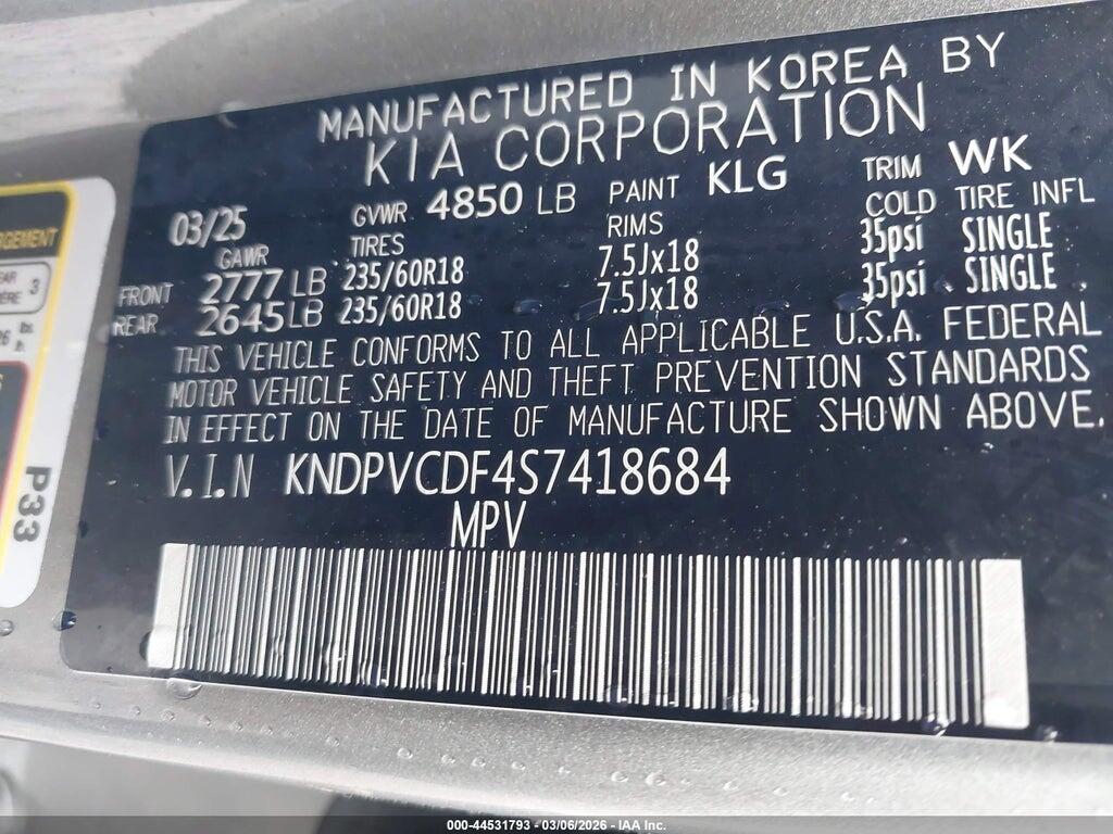 KNDPVCDF4S7418684 2025 KIA SPORTAGE photo no. 9