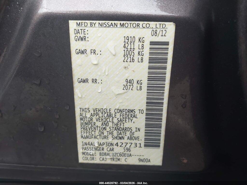 1N4AL3AP3DN427731 2013 NISSAN ALTIMA photo no. 9