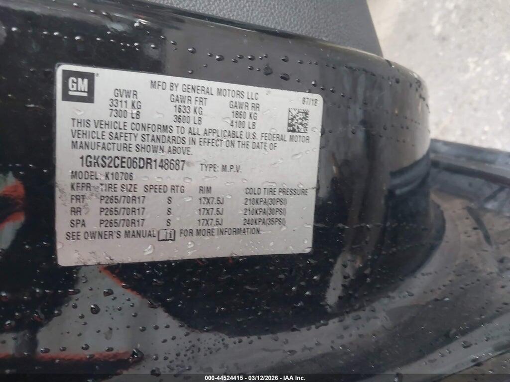 1GKS2CE06DR148687 2013 GMC YUKON photo no. 9