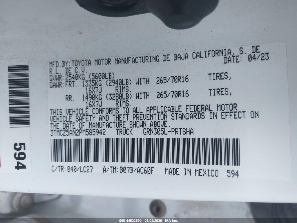 3TMCZ5AN2PM585942 2023 TOYOTA TACOMA photo no. 9